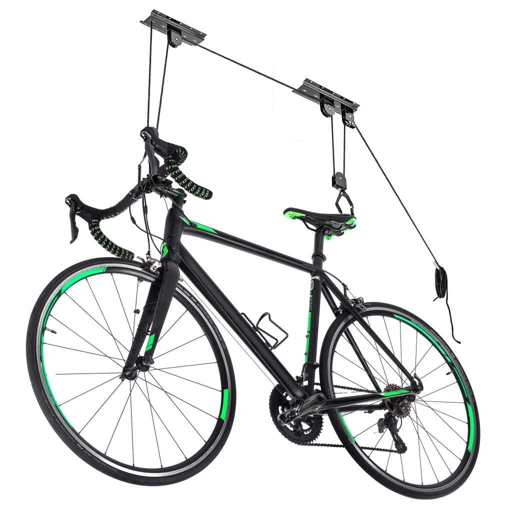 KADAX Supporto per bicicletta da soffitto, gancio per sollevamento biciclette, robusto.