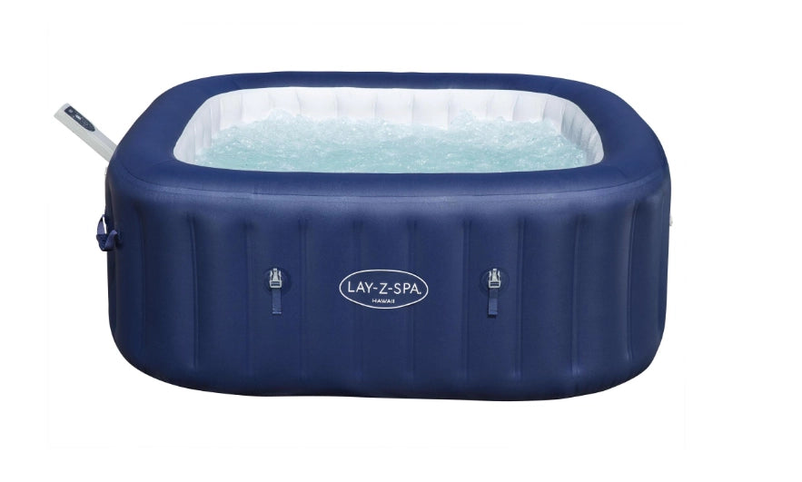 Bestway 6001h piscina idromassaggio gonfiabile hawaii lay-z-spa airjet 4-6 persone quadrato