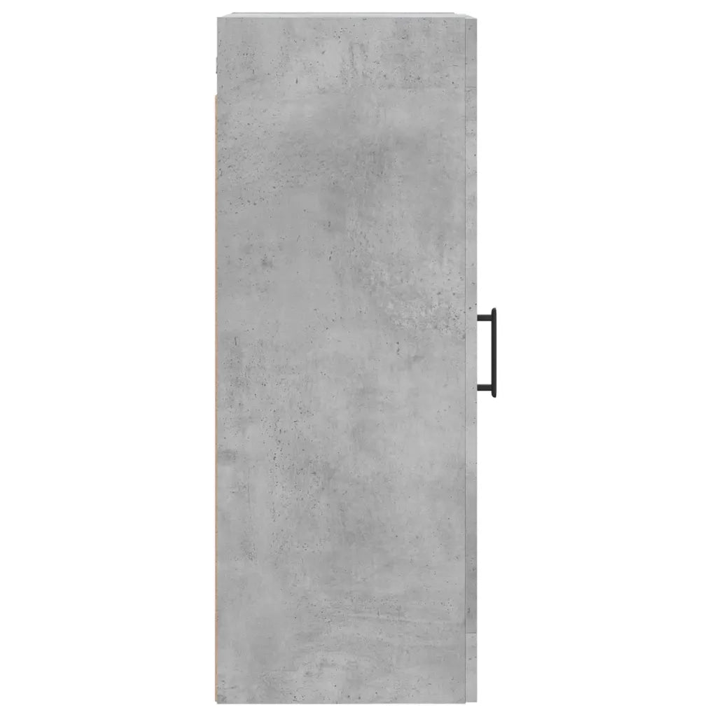 Armadietto a Muro | Mobile a Parete Grigio Cemento 34,5x34x90 cm Legno Multistrato