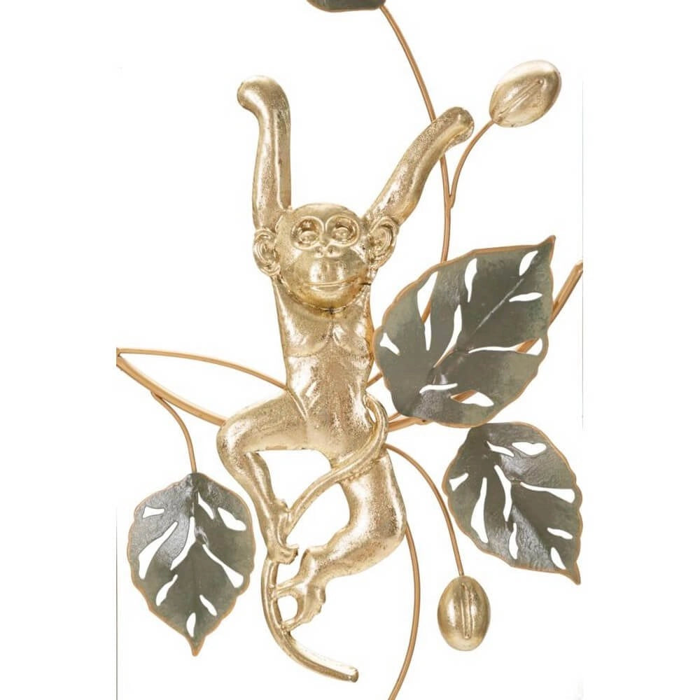 Decorazione Parete Ferro Scimmia cm 28,6X3,8X74,3 - MONKEY
