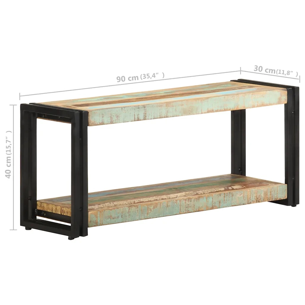 Mobile Porta TV-Mobile per TV-Credenza TV 90x30x40 cm in Legno Massello di Recupero