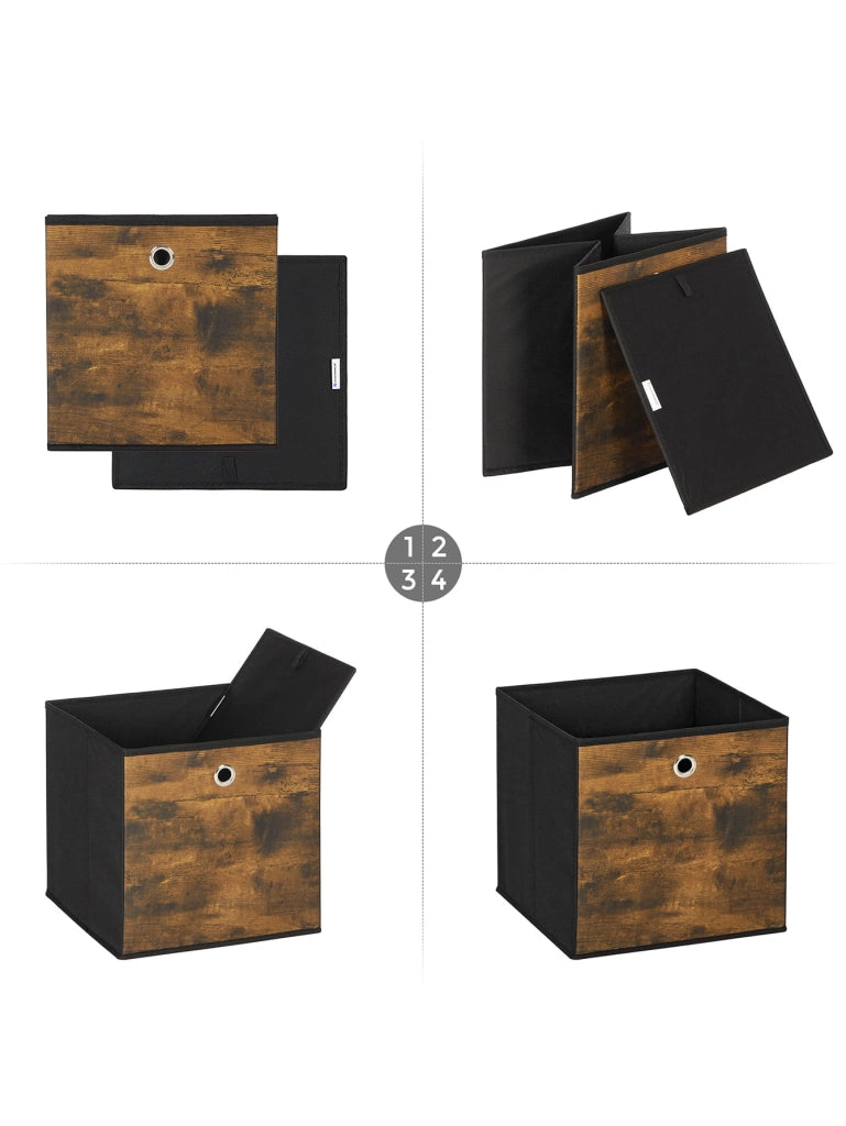 VALORA Organizer per armadi e cassetti - Marrone rustico x6 RFB102B01