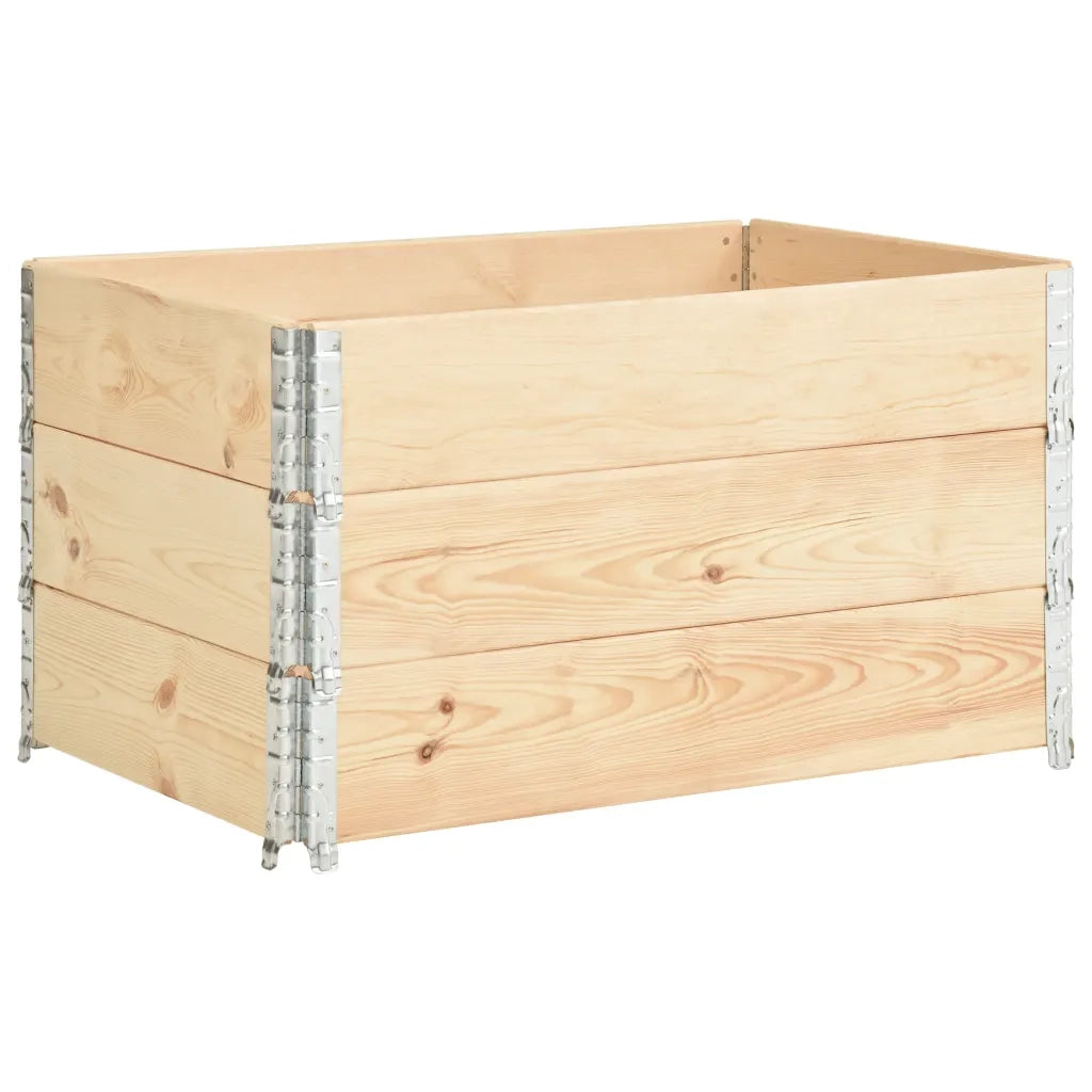 Fioriere Rialzate 3 pz 50x100 cm in Legno Massello di Pino cod mxl 67078