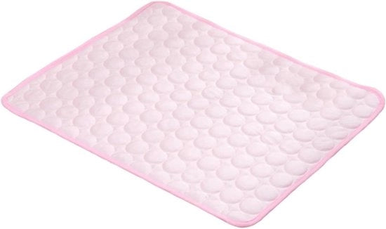 Matte rinfrescanti per animali domestici - cuscino di raffreddamento per cani - controllo del calore - fondo antiscivolo - 62x50 cm - rosa