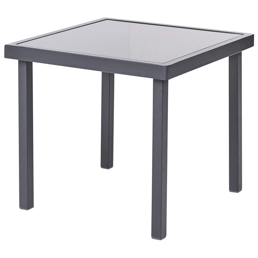 Set da bistrot in acciaio grigio scuro a 2 posti con tavolino da caffè Stile industriale moderno Balcone