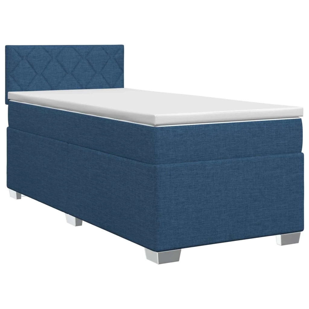 Letto box spring con materasso Blu 80 x 200 cm Tessuto 3450361