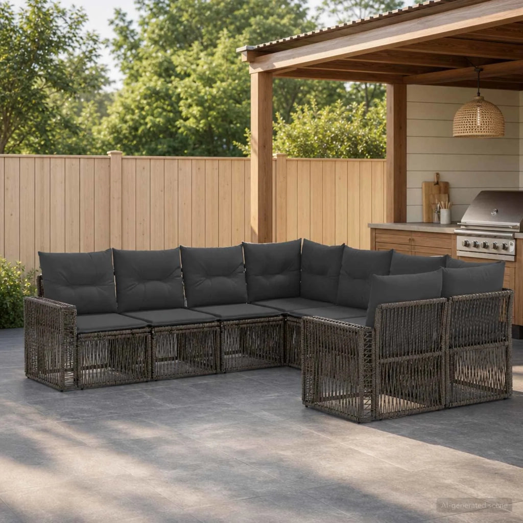 Set Divano da Giardino 8 pz 8-Numero di posti 3435317
