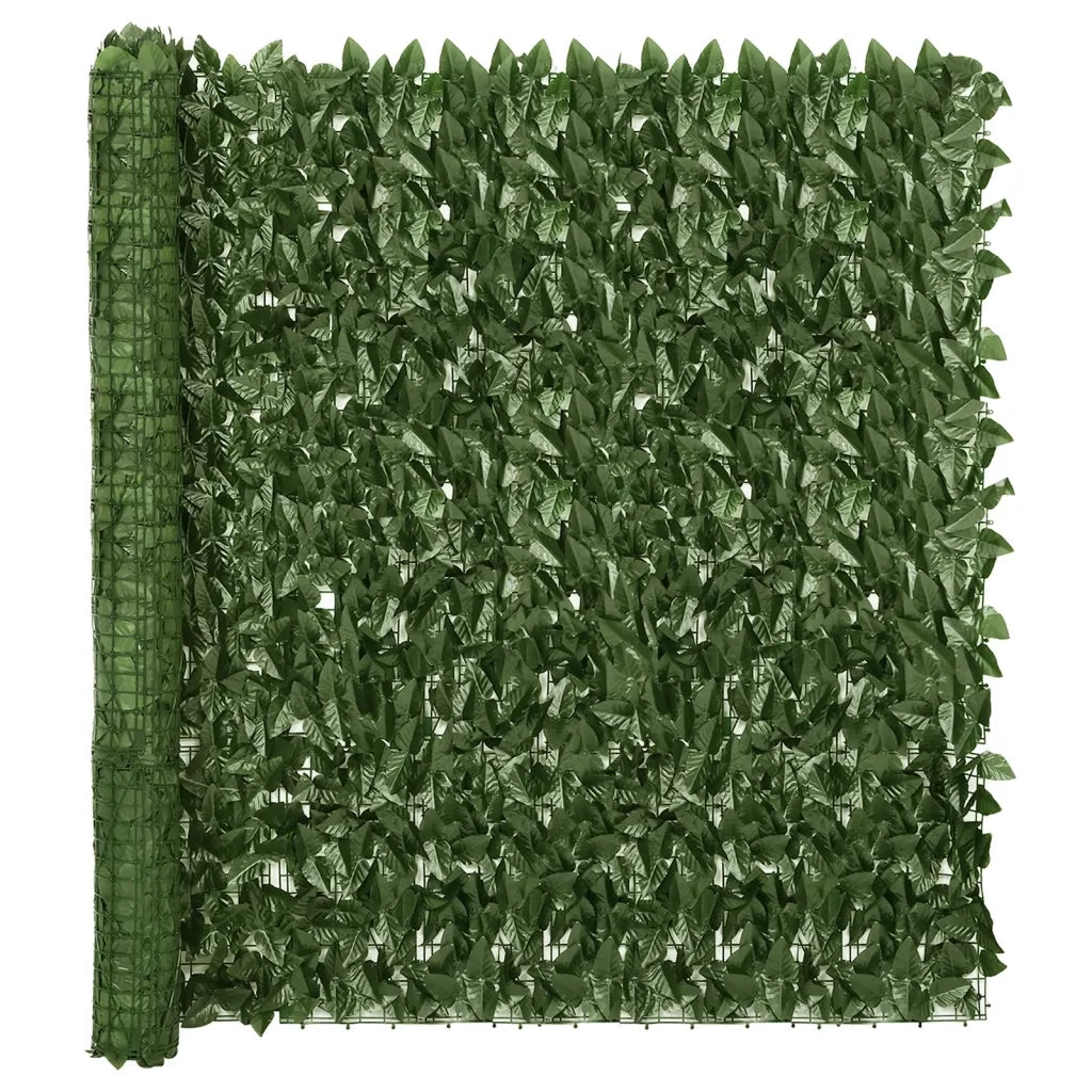 Schermo Privacy da Balcone con Foglie Verde Scuro 300x150 cm 3216424