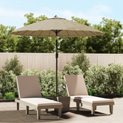 Ombrellone da Esterni-Ombrello da giardino con Palo in Alluminio 270 cm Grigio Talpa