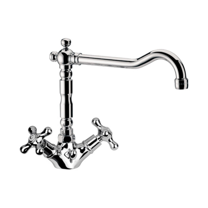 Rubinetto retro con canna antica serie liberty remer