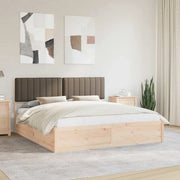 Letto con Testiera Rivestita Talpa 180 x 200 cm Pino massello