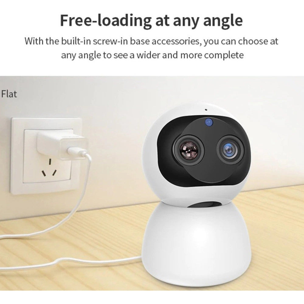 Trade Shop - Telecamera Di Sorveglianza Intelligente Ip Wifi 2k Hd 8 Led A Infrarossi Q-s2099 -