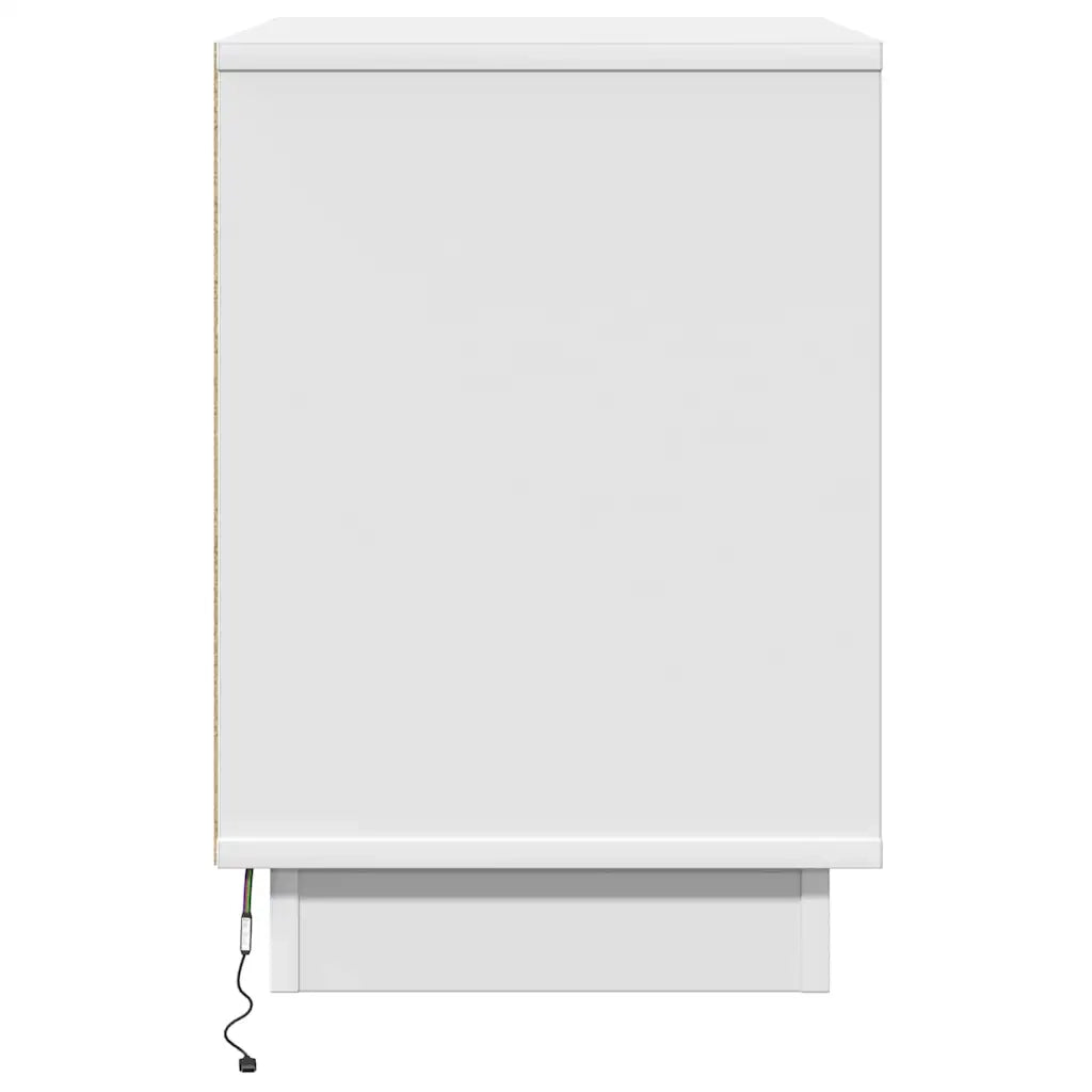 Comodino | Armadio da Notte | Mobiletto da notte Bianco 50 x 34,5 x 50 cm. Legno multistrato