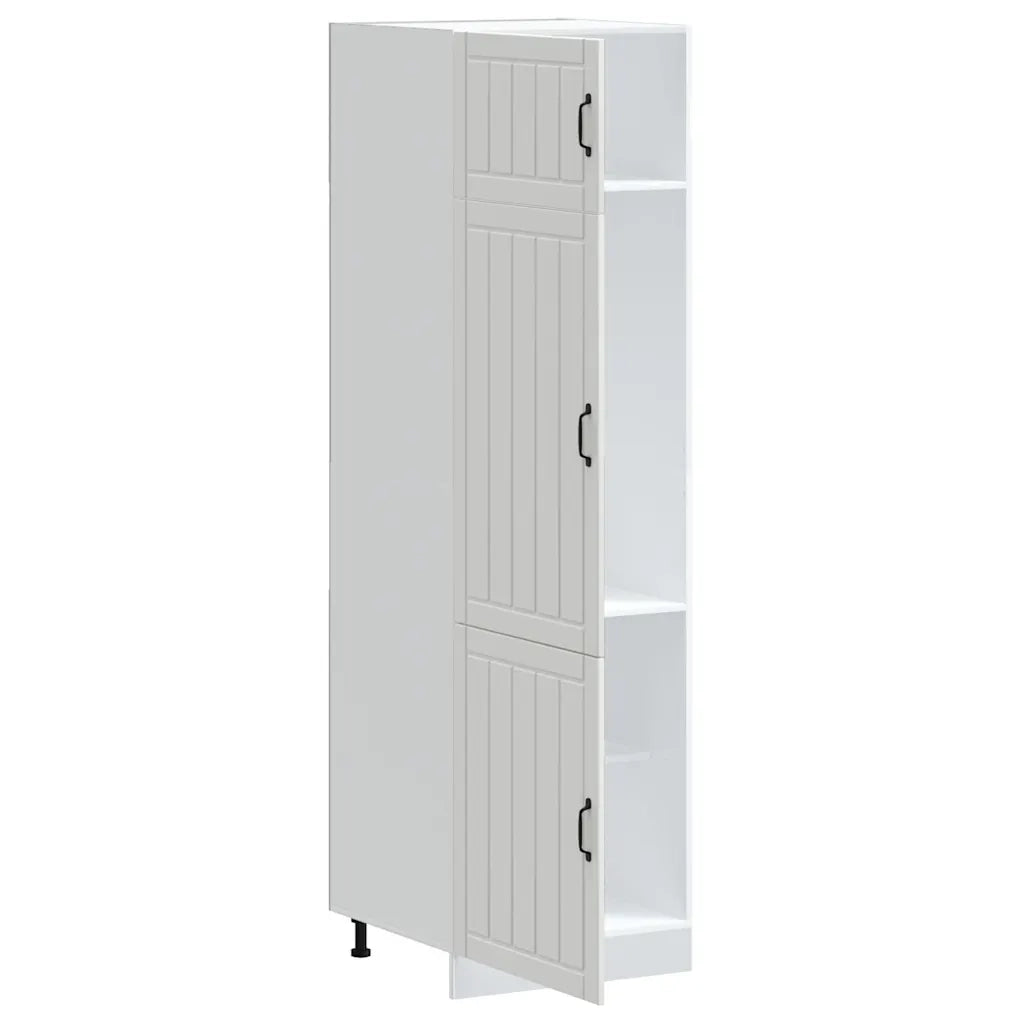 Armadio da Cucina Lucca Bianco in Legno Multistrato 853867