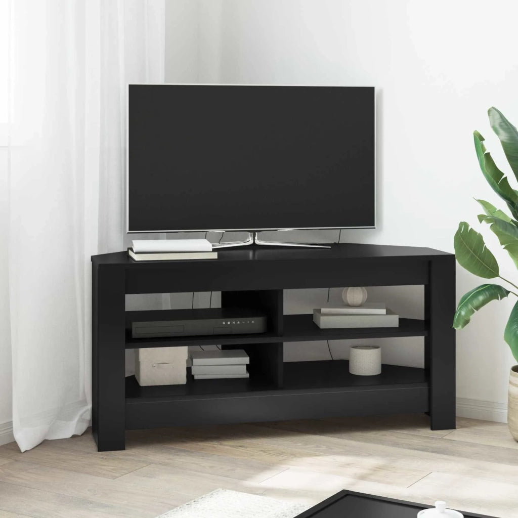 MobileTVAngolare 102 x 40,5 x 45 cm Nero Legno ingegnerizzato 889776