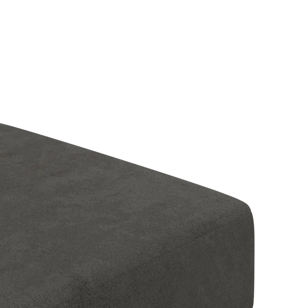 Divano Letto a 2 Posti Grigio Scuro in Velluto 375733