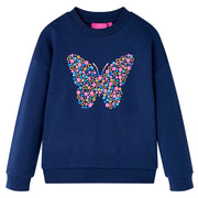 Felpa per Bambini Blu Marino 128cod mxl 84427
