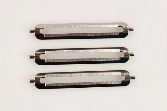 Coltello di sostituzione per pelatrice a piastra D82 con affilatura professionale a grana piatta - confezione da 3 pezzi
