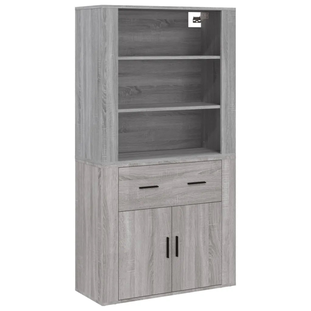 Credenza Grigio Sonoma in Legno Multistratocod mxl 125268