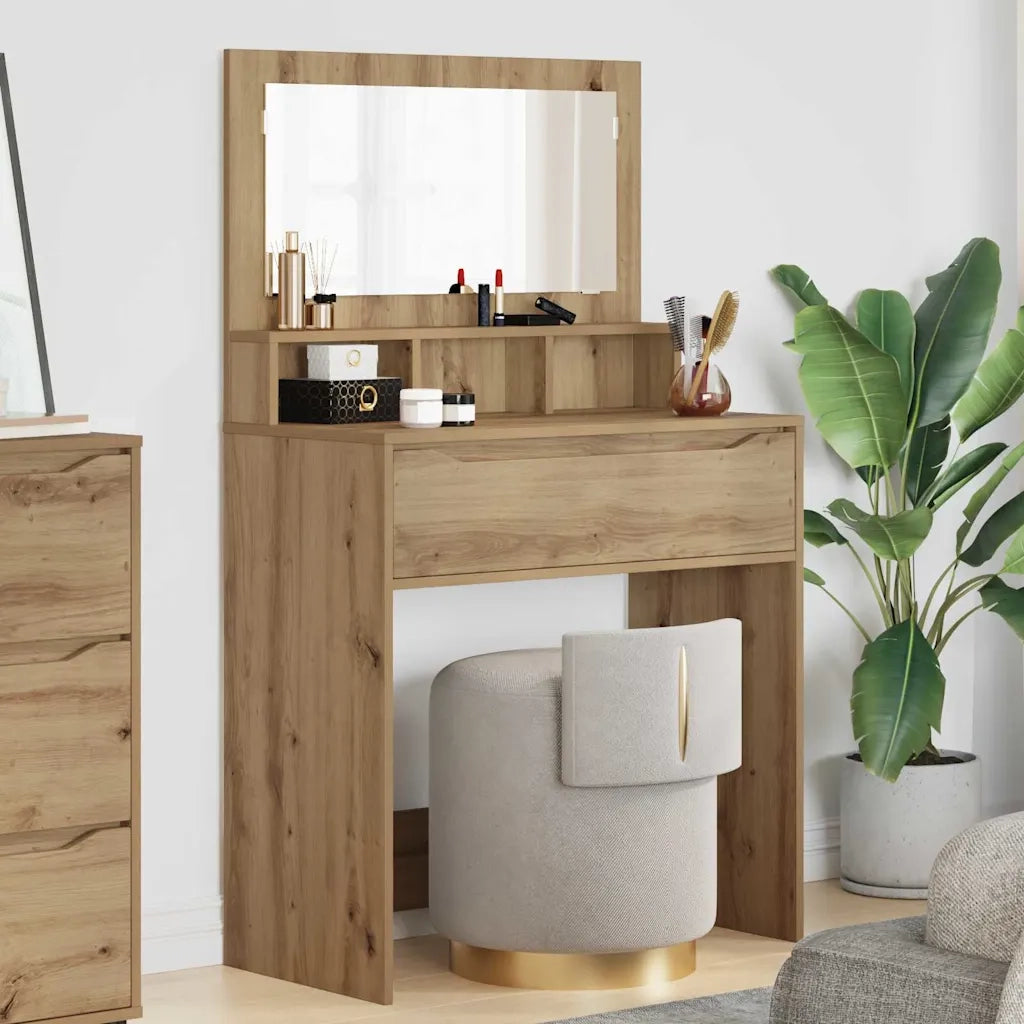 Tavoli da Trucco per Camera da Letto Rovere artigianale