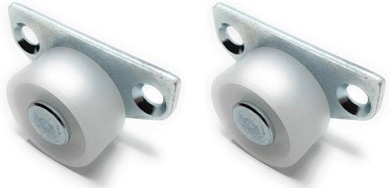 Scatole da letto a doppia cassa 2x 30mm 40kg ruote per mobili con superficie in gomma in plastica