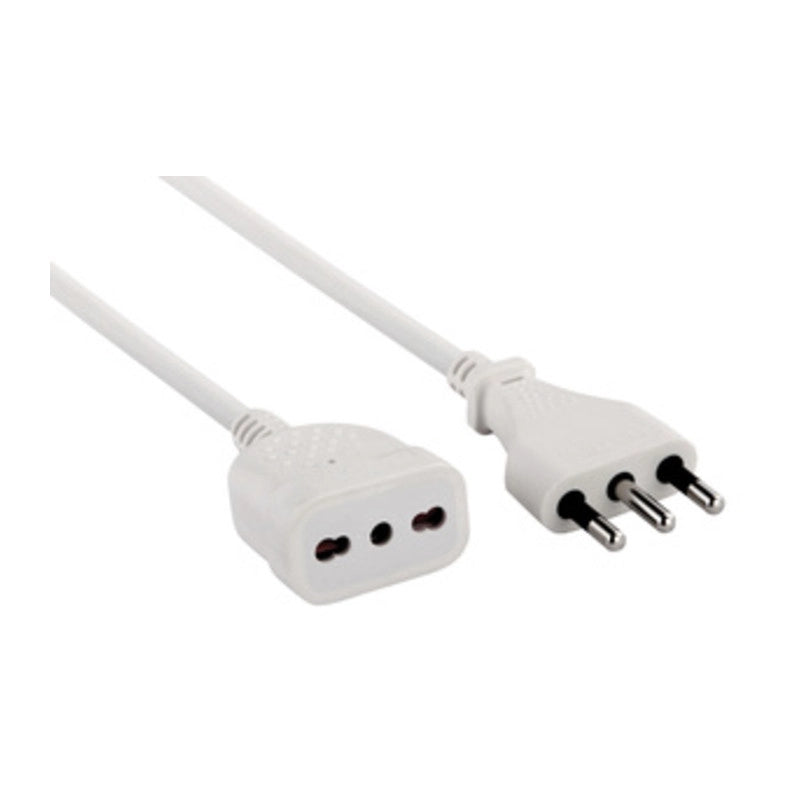 PROLUNGA LINEARE 3 M SEZ 3X1 16A BIPASSO BIANCO *- ELECTRALINE 3PMARK- 5,0 pz