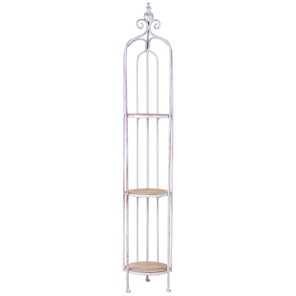 Mensola espositiva grigio 22x22x124