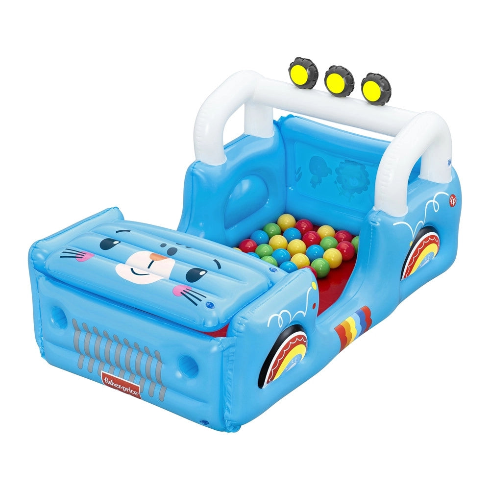 Trade Shop - Piscina Gonfiabile Per Bambini Forma Fuoristrada Safari Con Palline Cofano Apribile 93577 -