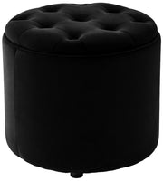 Pouf Contenitore Pantin In Velluto nero