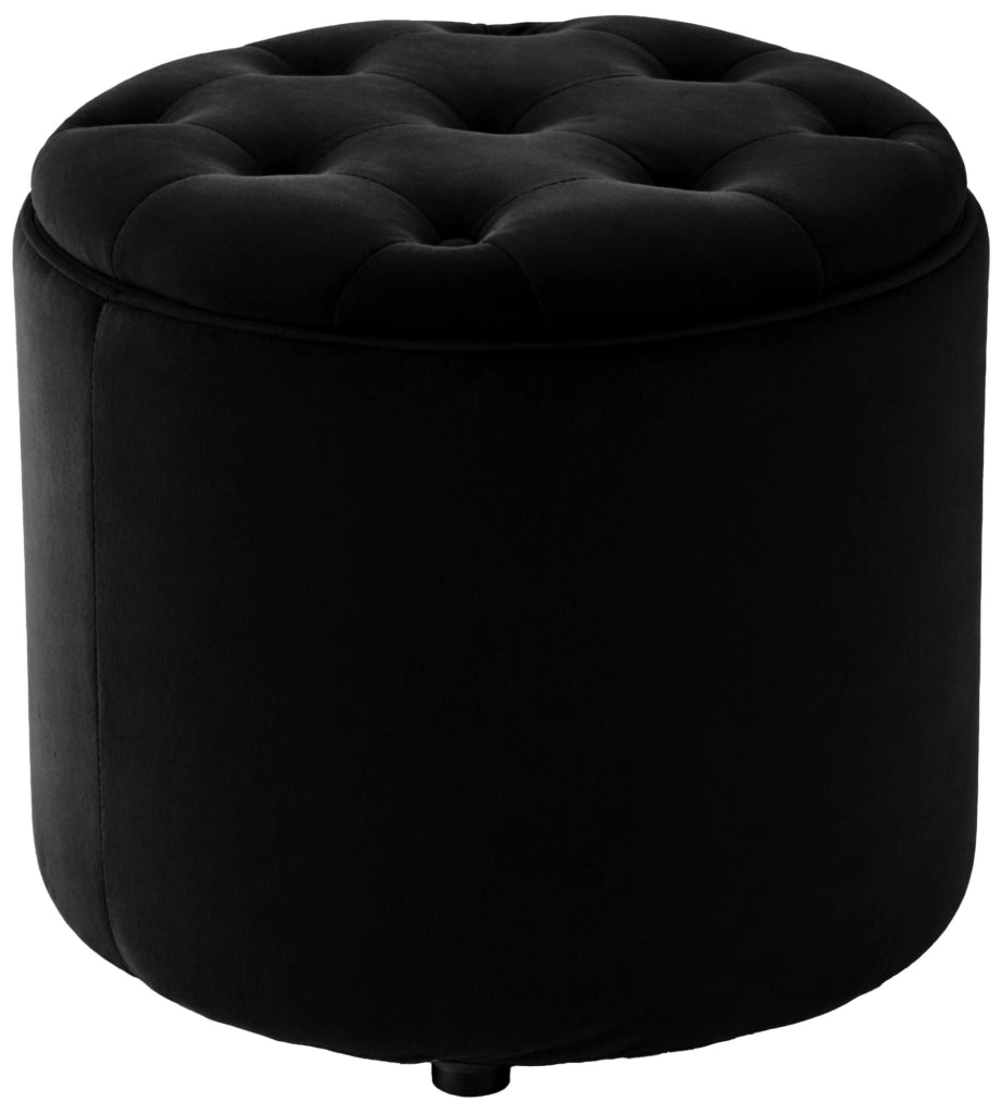Pouf Contenitore Pantin In Velluto nero