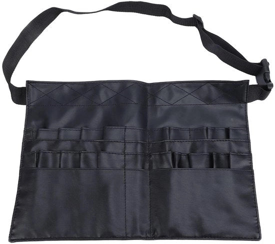 Supporto per pennelli per trucco con cinghia - Ospite per pennelli per trucco - Strumenti per la cura della persona - Materiale PU - Lavabile - Multifunzionale 36x26 cm - Borsa per trucco