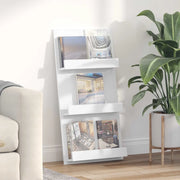 Scaffale per riviste con lo scaffale Bianco 51 x 11 x 102 cm 899503