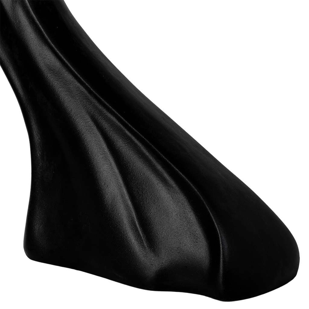 Mobile da ingresso in metallo nero e legno 98x26x85h cm