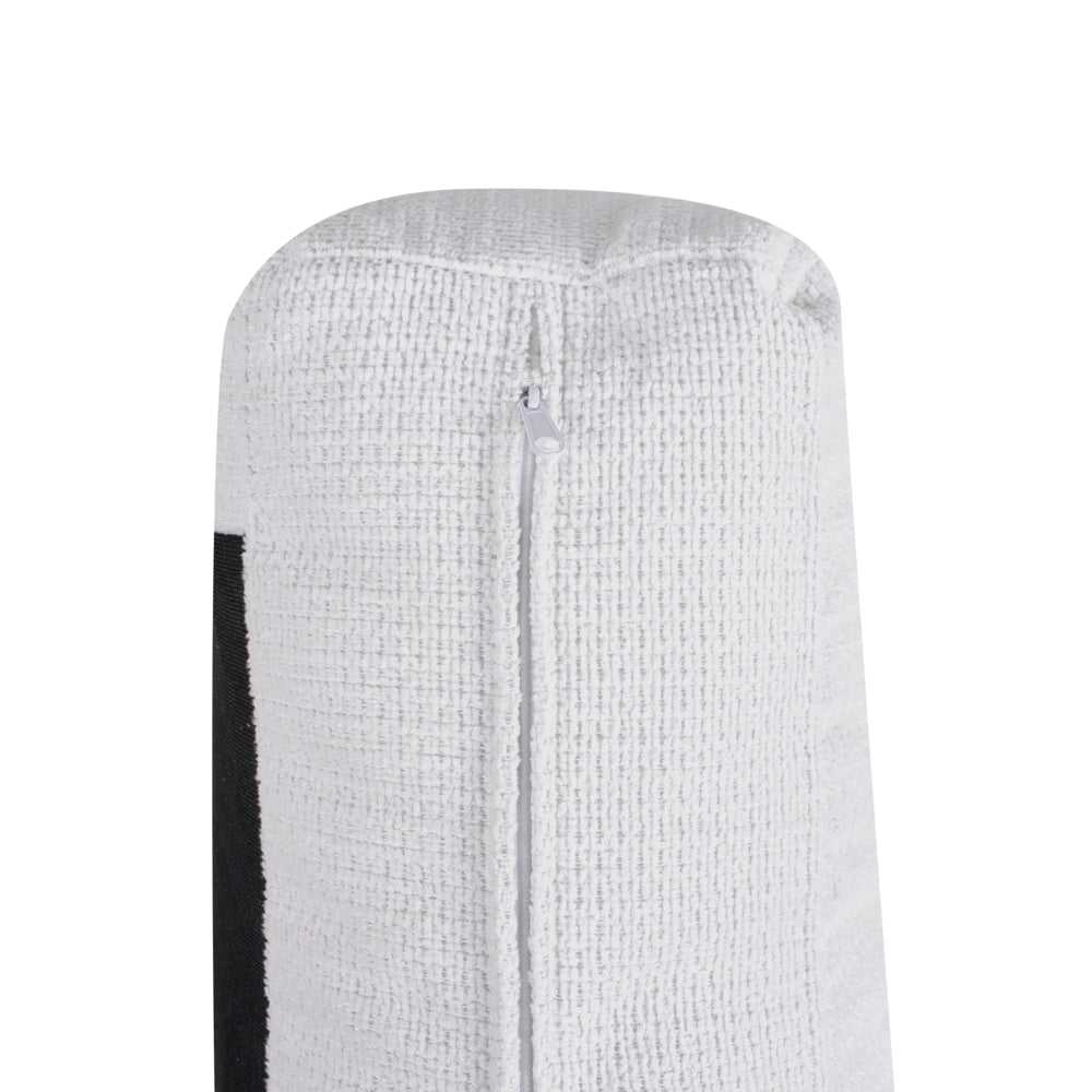 Divano Tessuto Bianco Rivestimento Gambe in Metallo Moderno