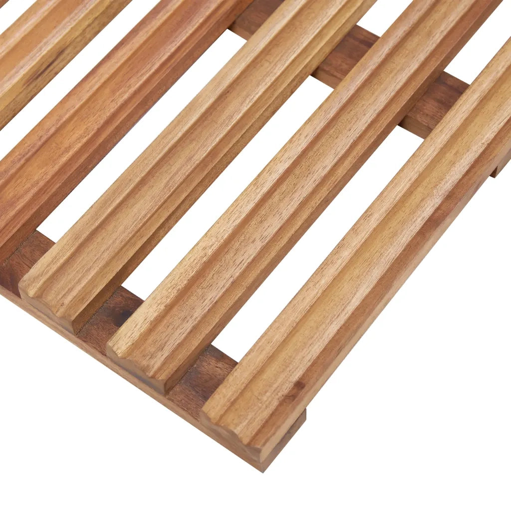 Pedane da Bagno 2 pz in Legno Massello d'Acacia 56x37 cm CFW6685702