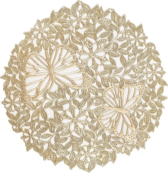 Decorazione da Tavola Set con Disegno Farfalla Florale per Varie Occasioni