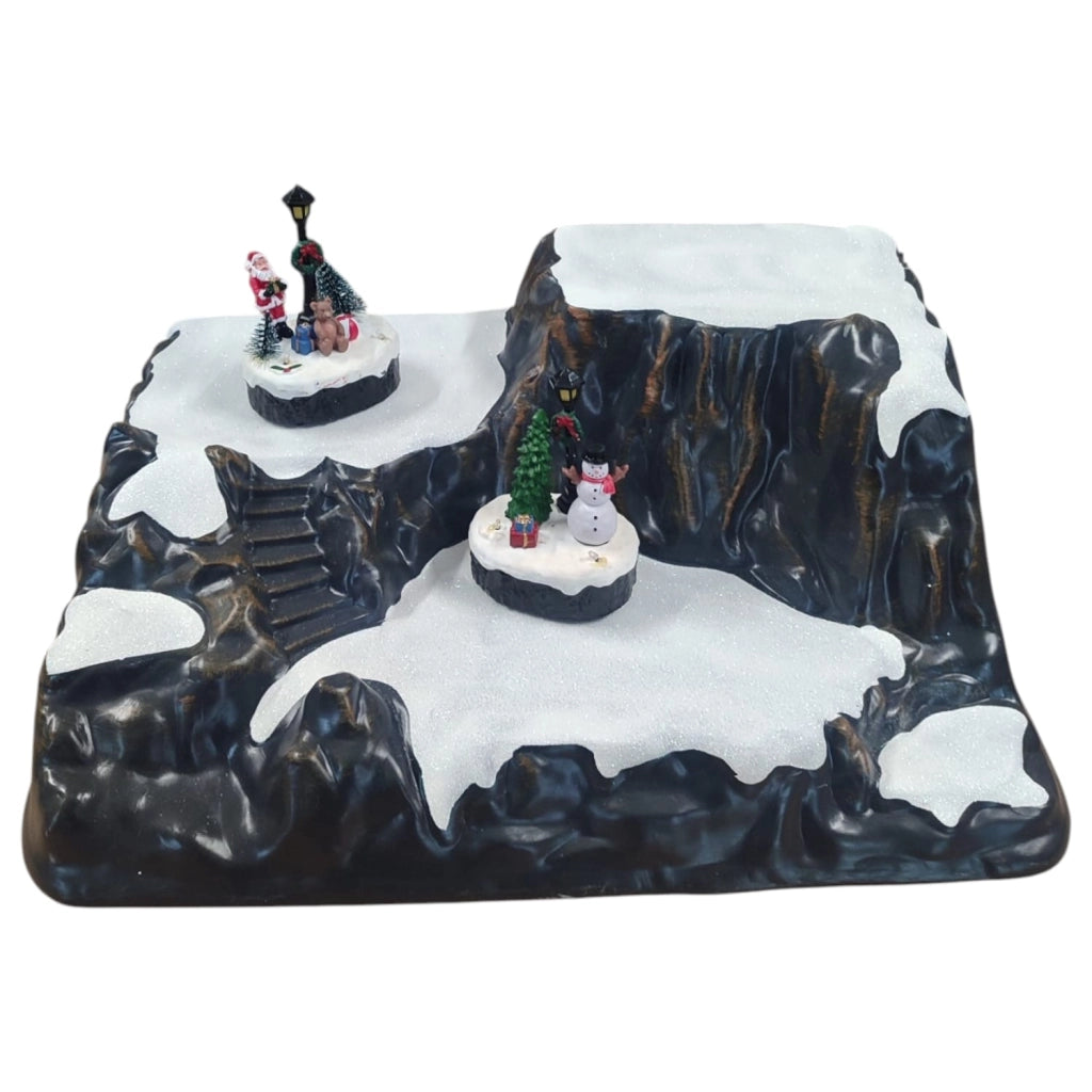 Base Ambientazione per Presepe o Giostrine Natalizie in Plastica – 54x39x20 cm