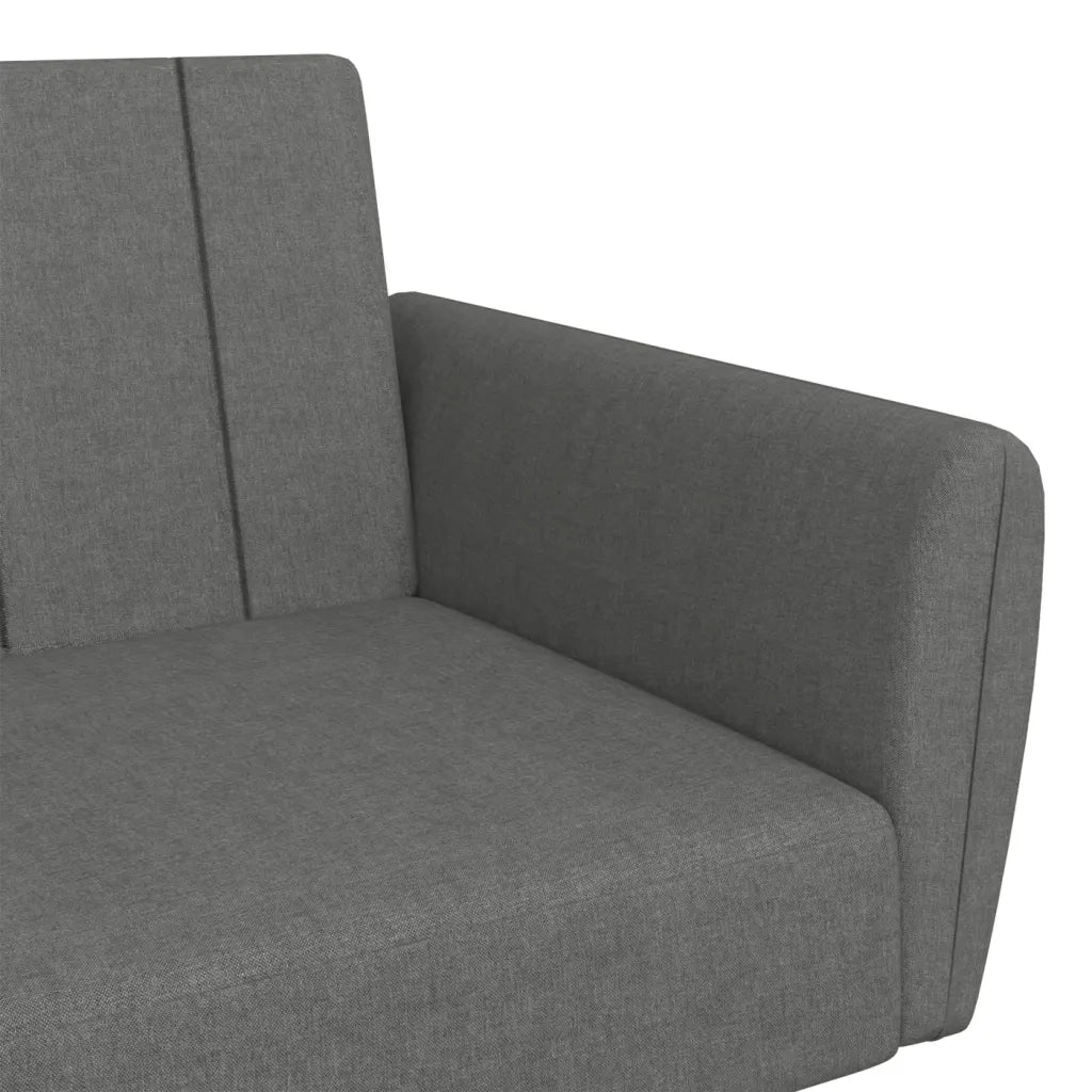 Divano letto | Sof¨¤ letto | Letto singolo a 2 Posti Grigio Chiaro in Tessuto