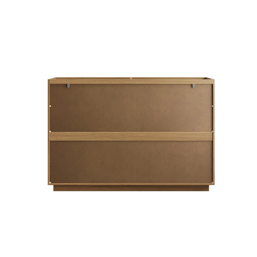 Cassettiera moderna a 6 cassetti 115 x 48 x 78 cm; finitura rovere