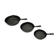 Set 3 Padelle in Ghisa Bistecchiere per Barbecue cod mxl 62034