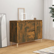 Credenza-Buffet-Armadio da cucina Rovere Fumo 101x35x70 cm in Legno Multistrato