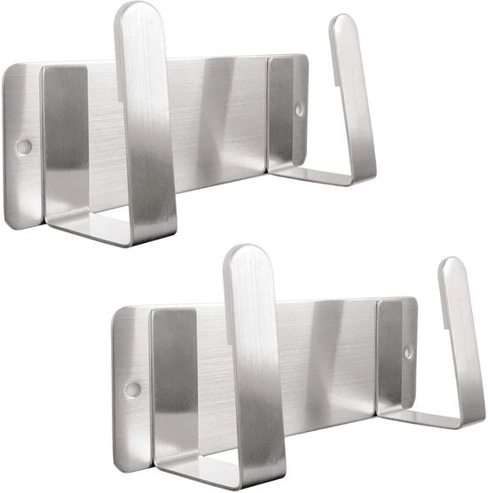 Set di due copriugello a vite a mano con montaggio a muro - Pannendekselhouder - Acciaio inossidabile 304 - 3M adesivo selflevante - Installazione facile - Set da 2 pezzi