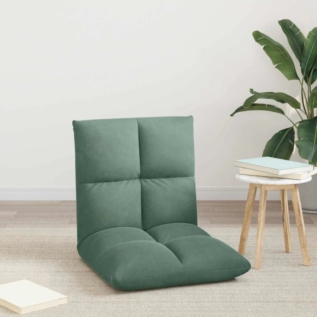 Sedia da Pavimento Verde Mare 50 x 61 x 57 cm Velluto 42028158