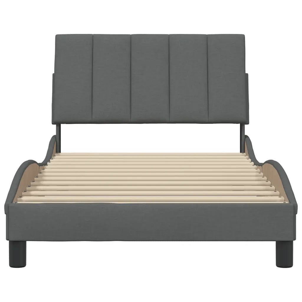 Giroletto senza Materasso Hanko Grigio Scuro 100x200 cm Tessuto 3310371