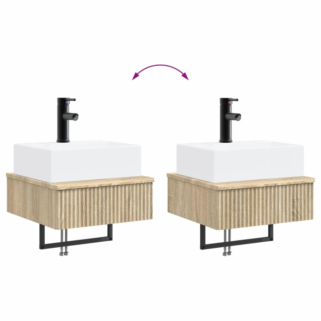 Lavabo da Parete Rovere Sonoma 40 x 41 x 39 cm CFW4591122