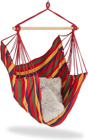 Sedia a sospensione cocoon design sedia a sospensione in cotone per bambini e adulti fino a 150 kg - sedia a sospensione colorata cocoon
