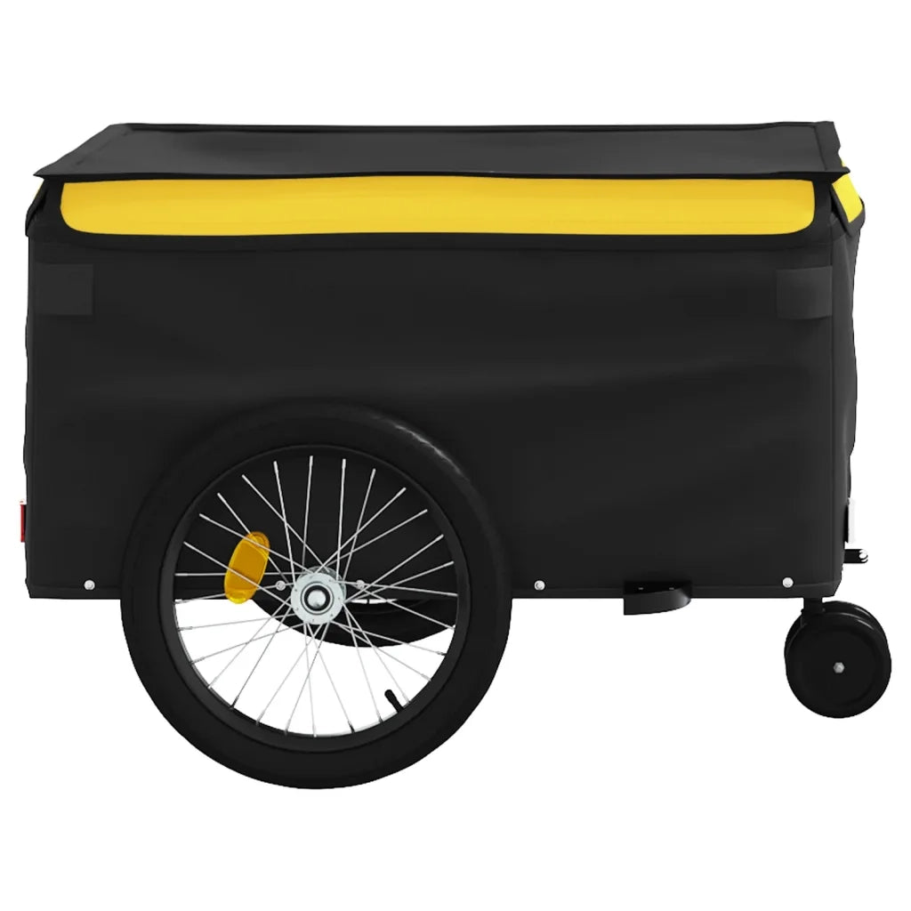 Rimorchio da Bici Nero e Giallo 45 kg in Ferro CFW1864319