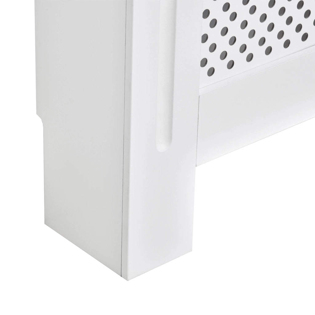 Copritermosifone Griglia Moderno ¨C zephmum ¨C MDF Bianco 111.5x82x19
