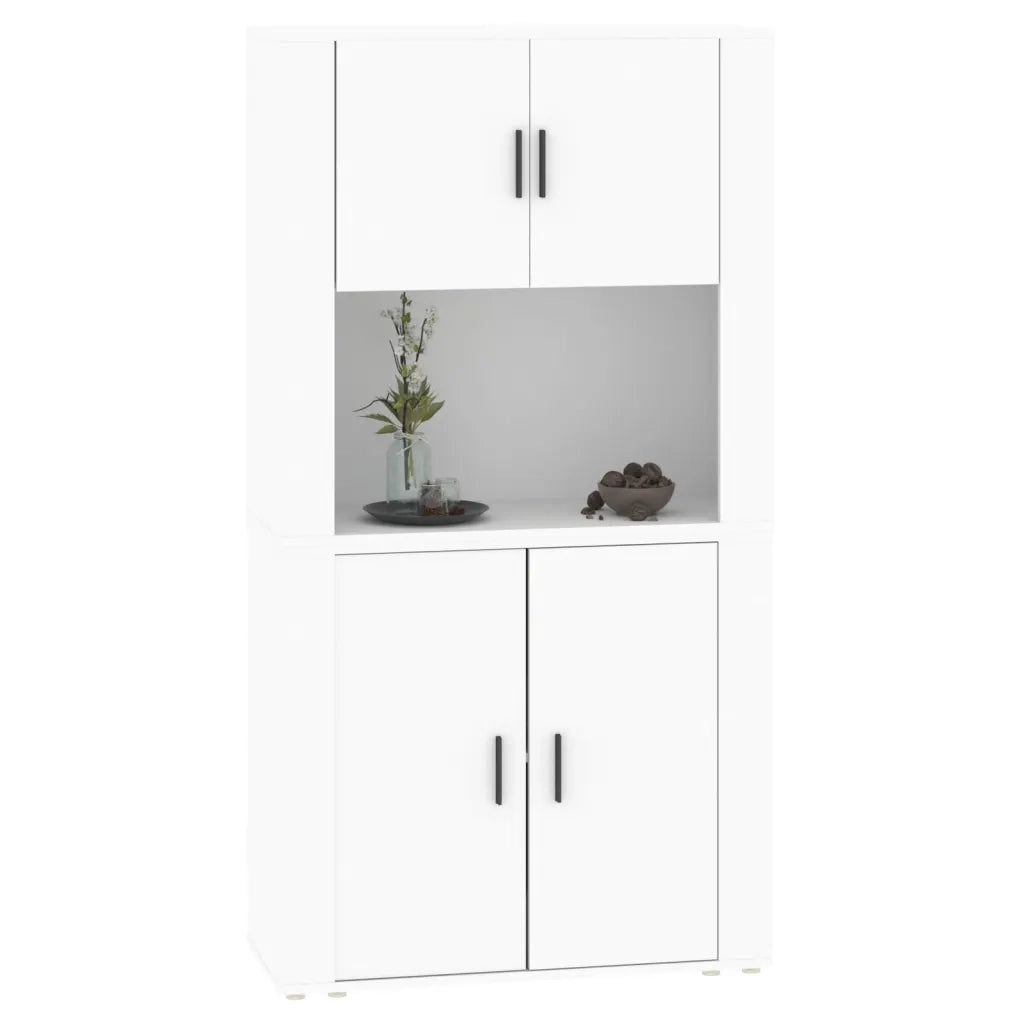 Credenza | Madia | Buffet da pranzo | Armadio da pranzo Bianca in Legno Multistrato
