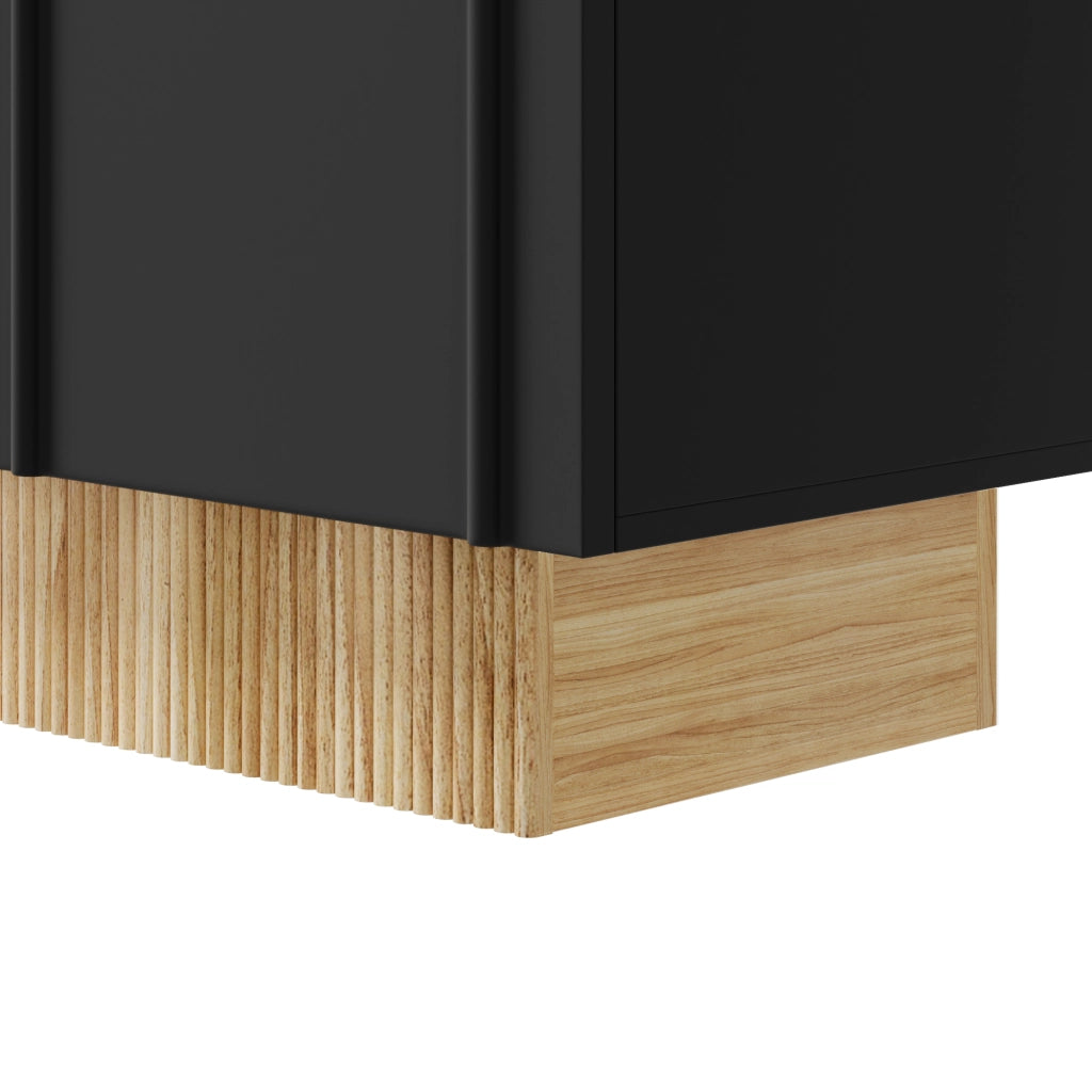 Credenza Moderna 4 Ante ¨C Xylo ¨C Legno, Ripiani, Soggiorno, 160x75x38